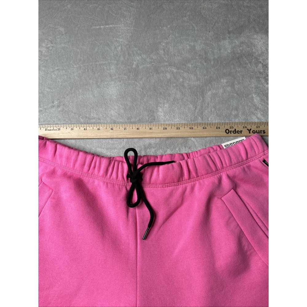 PINK VICTORIA'S SECRET FLEECE BOYFRIEND WIDE LEG SWEATPANTS Sz L Regular NWT - Picture 5 of 8
